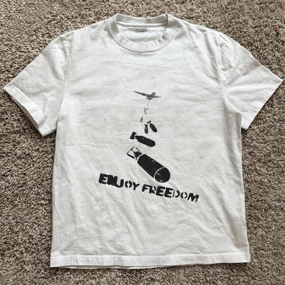 White Enjoy Freedom Tee